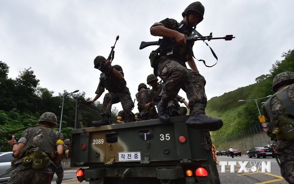 ສ.ປ.ປ.ເກົາຫຼີຮຽກຮ້ອງ ສ.ເກົາຫຼີຈົ່ງຢຸດຕິບັນດາການຊ້ອມຮົບ